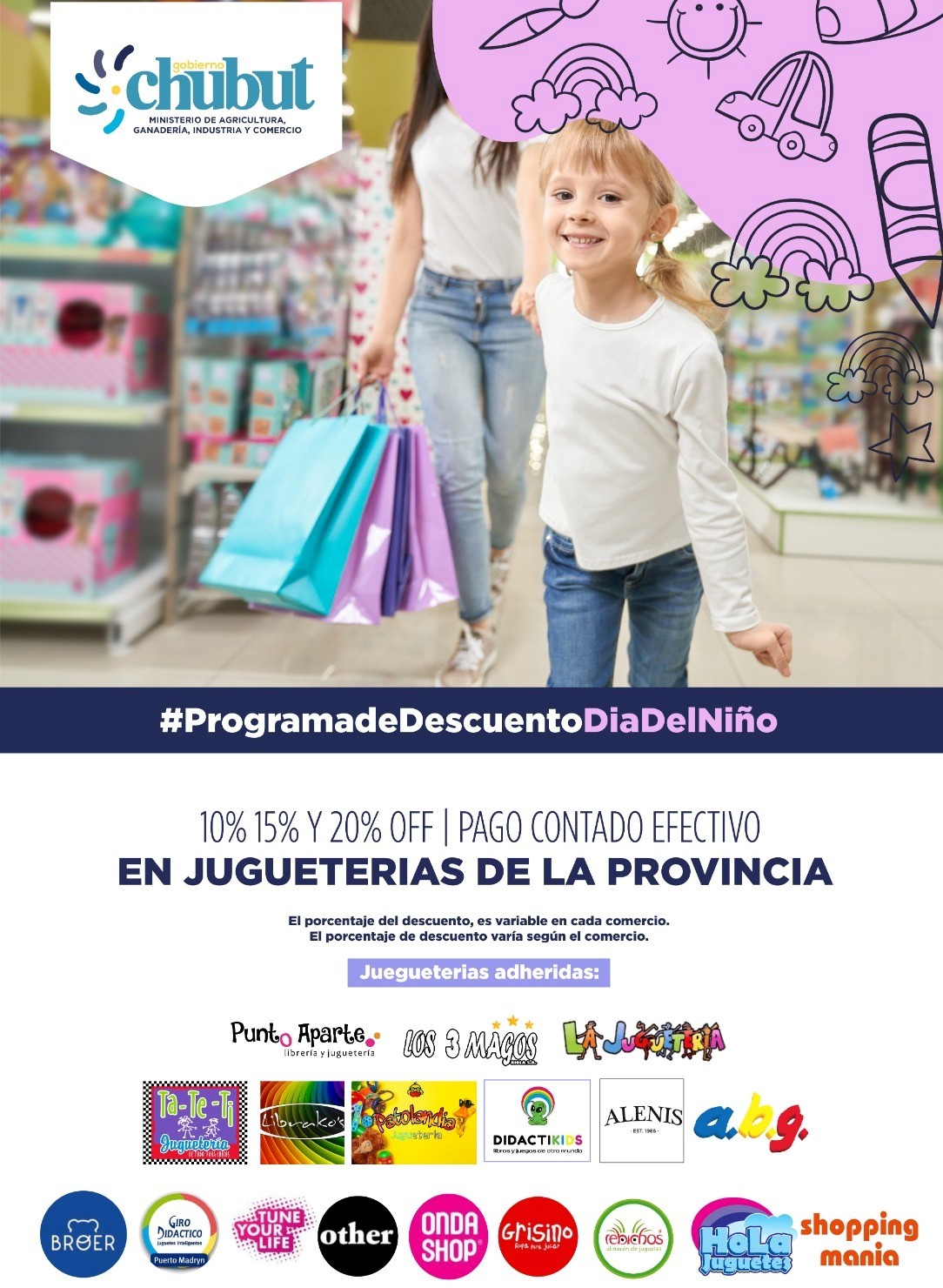 Provincia recuerda que continúan vigentes los descuentos en jugueterías